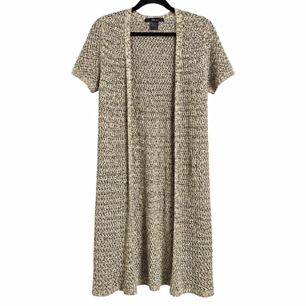 United States Sweaters Women’s L Long Open Knit Duster Cardigan Boho Lagenlook